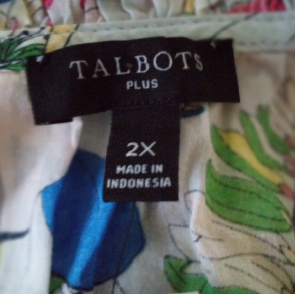 🆕 TALBOTS Garden Floral Long Sleeve Blouse | 2X NWT - Picture 6 of 7